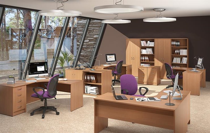 Офисный набор мебели IMAGO - рабочее место, шкафы для документов в Великом Новгороде - изображение 2